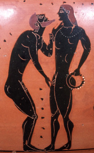 pederastic courtship scene