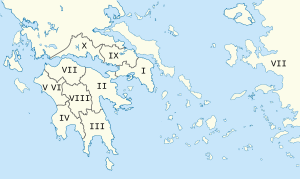 Pausanias Description of Greece map.